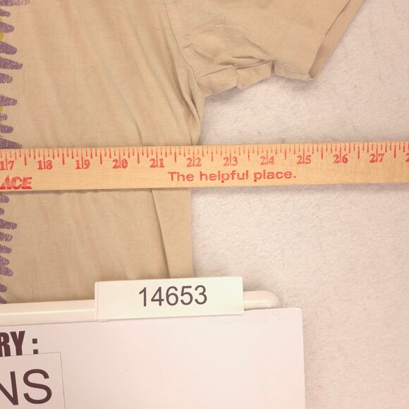 Smashing Pumpkins Band Graphic Crew Neck T Shirt Mens Size Extra Large XL Tan - Picture 7 of 9